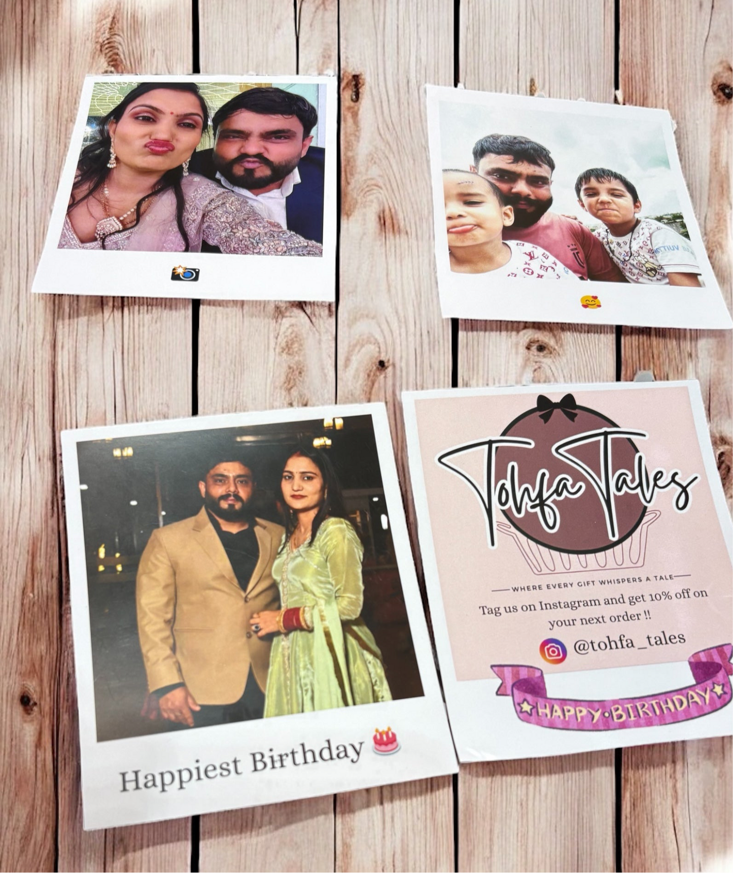 Personalised Polaroid Photo Cards – Tohfa Tales
