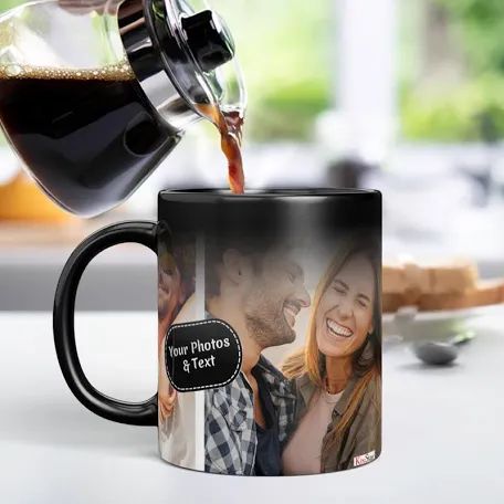 Print Any Photo And Text Message In Magic Mug