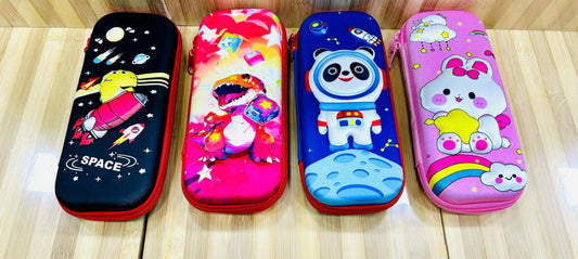 Pencil Box / Kids School Supply Organizer Students Stationery Box (1 Pc / Mix Design)