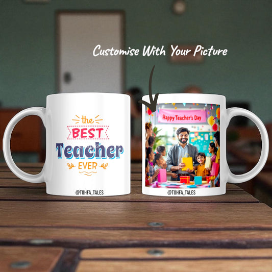 Best Teacher Ever Mug – Ceramic Coffee & Tea Cup Gift for Teachers