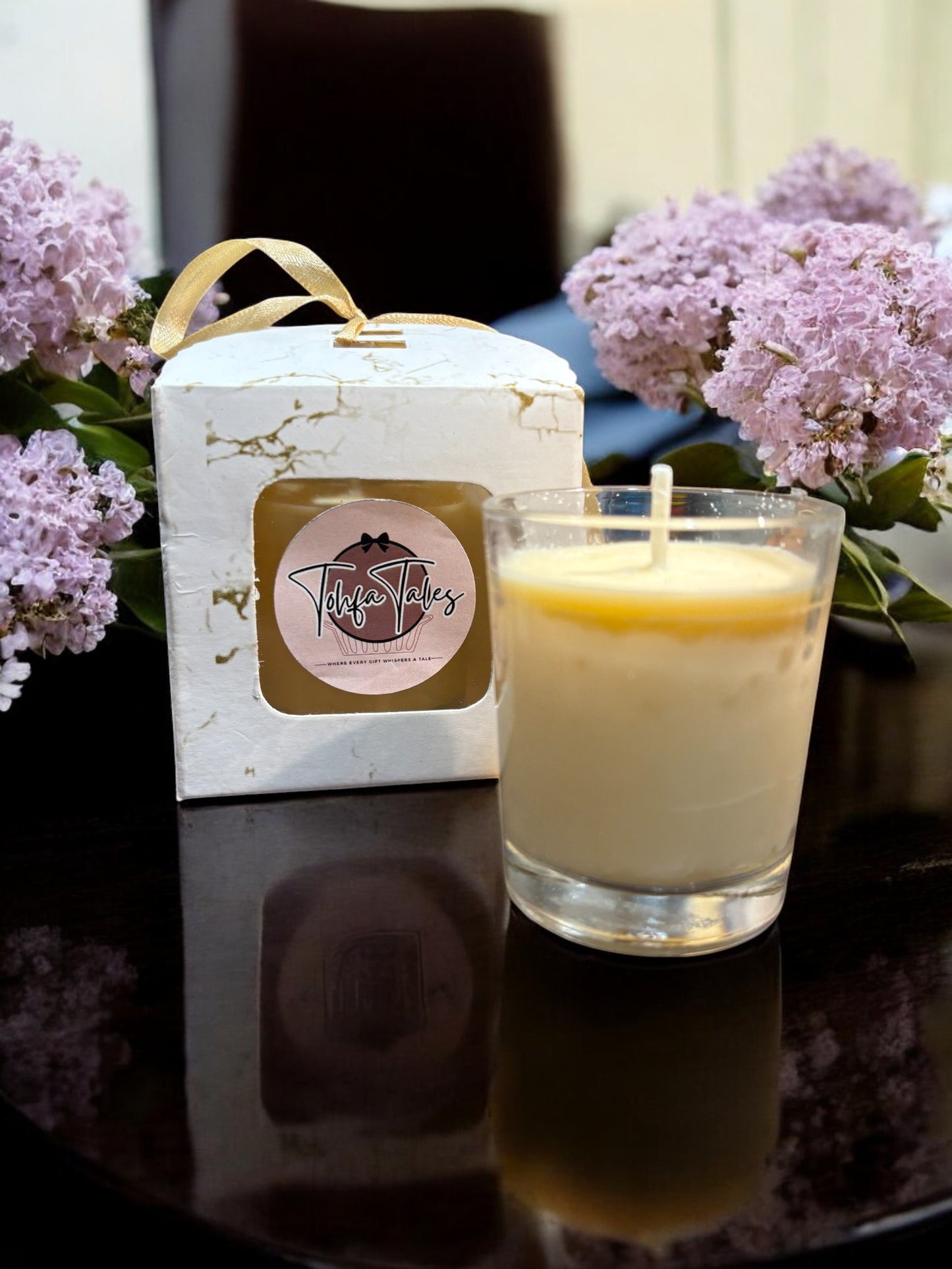 Premium Scented Candles (Oud Wood)
