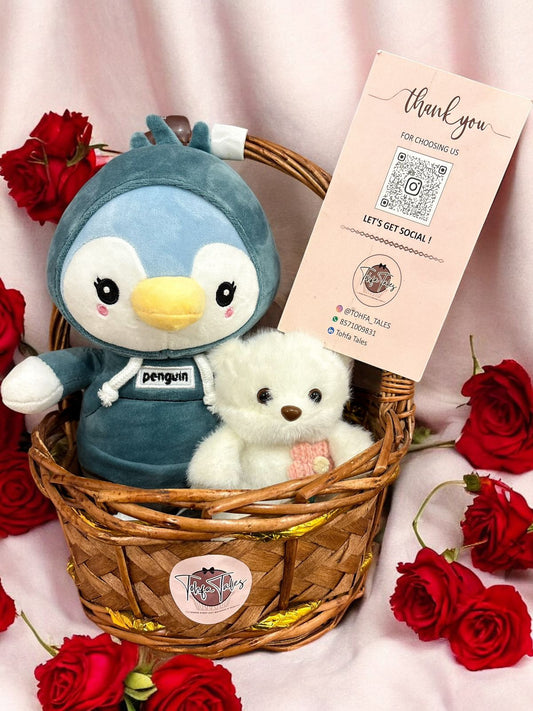 Penguin and teddy